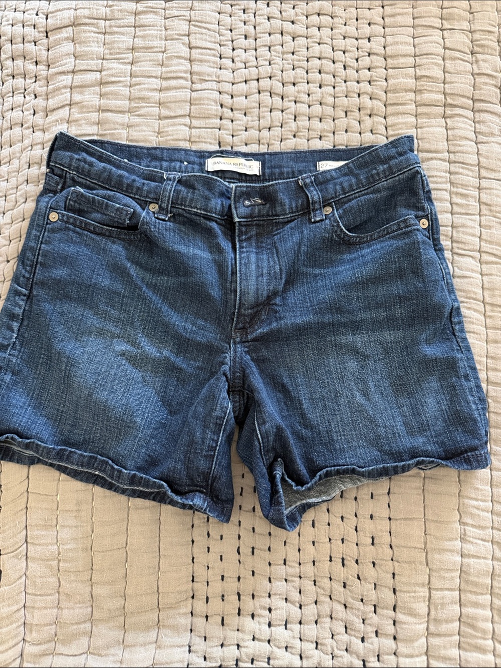 Banana Republic Women's Dark Indigo Denim Shorts